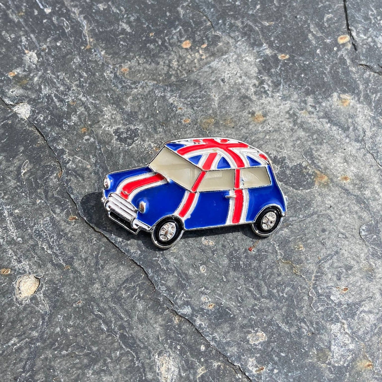 Coronation Union Jack Flag Mini Car Badge