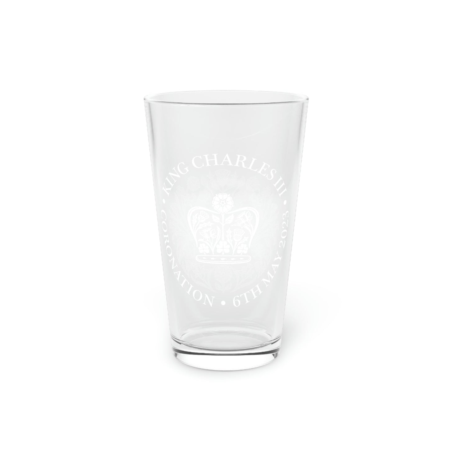 Official Coronation Emblem Pint Glass (16oz)