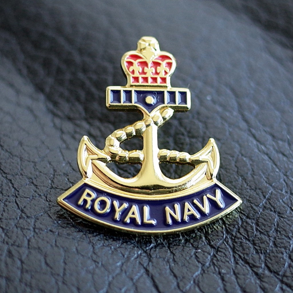 Royal Navy Crown And Anchor Pin Badge – BRITISH PRIDE