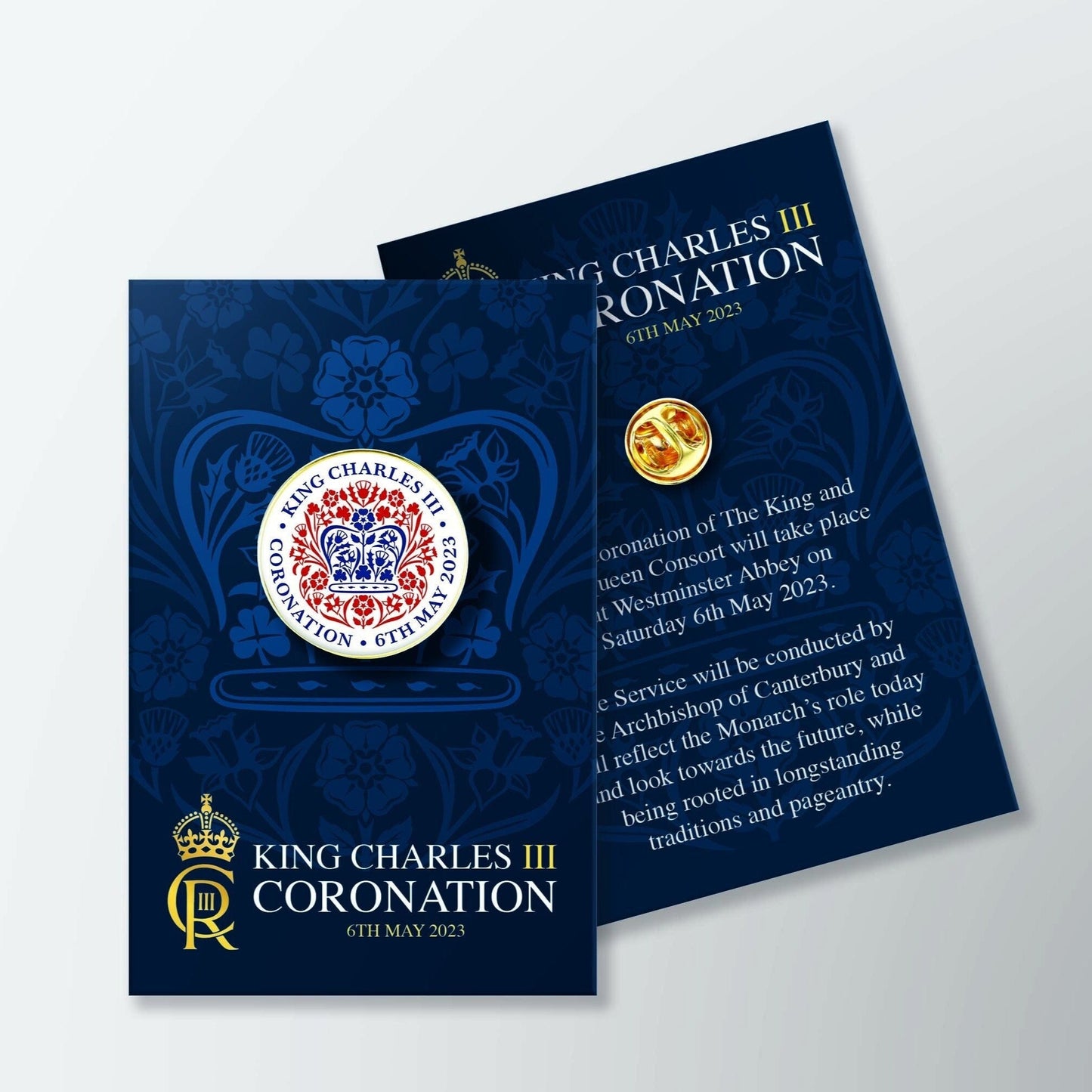 Official King Charles III Coronation Logo Badge